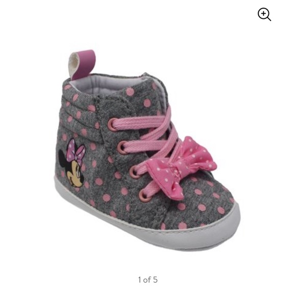 Disney Other - Disney Baby Minnie Mouse high top sneakers 6-9 MO